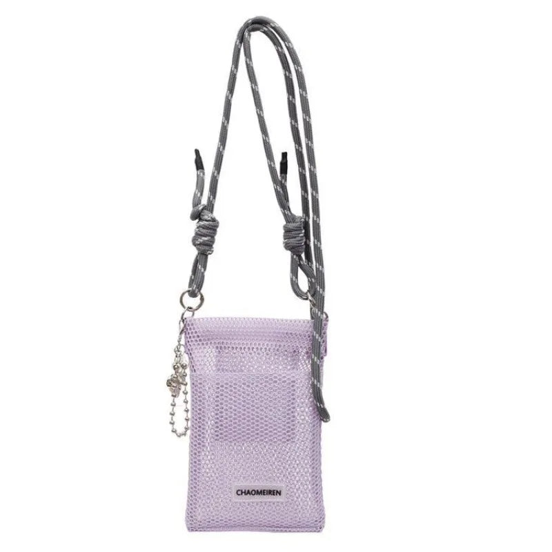 Hollow Mesh Crossbody Bag – Lightweight Women's Shoulder Purse Mesh Crossbody Bag Babs