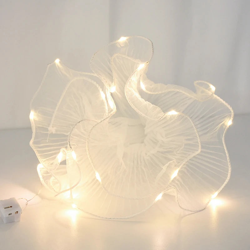 LED Mesh Yarn Flower Wrap Roll – DIY Wedding & Gift Packaging Gift Wrapping Mesh Babs