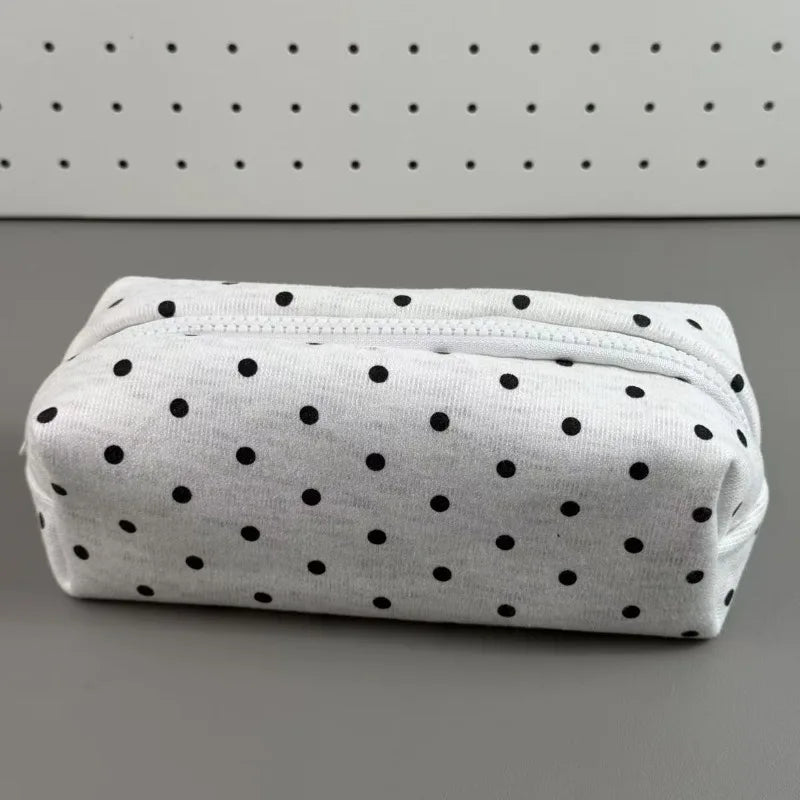 Korean Polka Dot Cosmetic Bag – Large Makeup Organizer Pouch Cosmetic Organizer Bag Babs