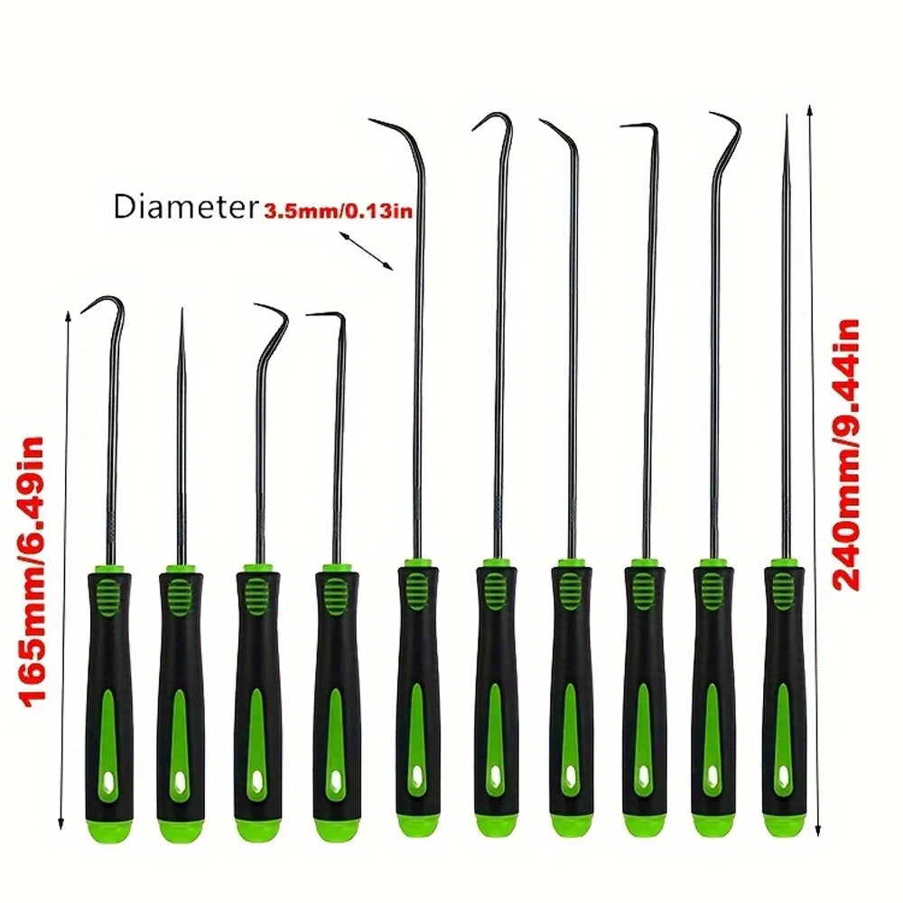 10-Piece Precision Pick & Hook Set | Oil Seal O-Ring Remover Precision Pick Hook Set Babs