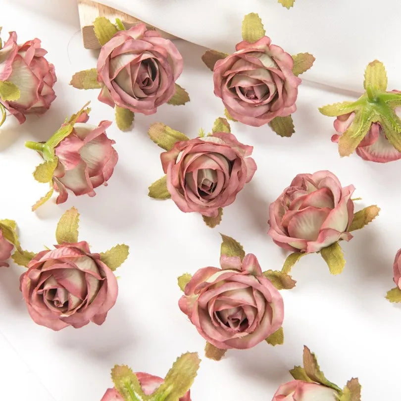 Silk Rose Buds Artificial Flowers 30/100pcs – Wedding & Decor Artificial Silk Flowers Babs colour 6 30pieces