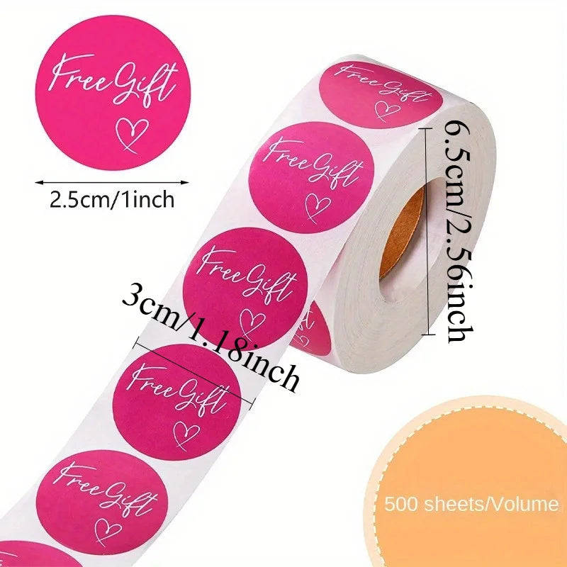 Adhesive Thank You Sticker Set – Gift Labels for Parties & Business Decorative Sticker Set Babs