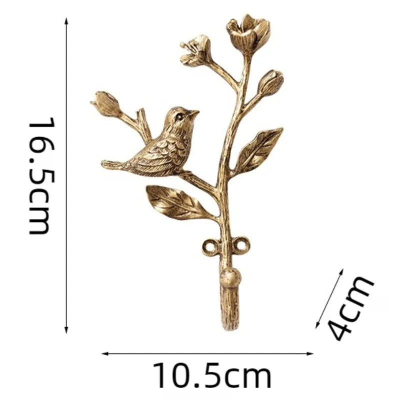 Vintage Gold Wall Mounted Metal Coat Rack – Minimalist Hanger Wall Mounted Coat Rack Babs Style A