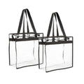 Clear PVC Tote Bag – Large Waterproof Zipper Shoulder Bag Clear PVC Tote Bag Babs Transparent 1PCS
