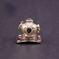 Brass Submarine Diving Helmet Paracord Knife Bead EDC Buckle Paracord Knife Bead Babs 1pcs
