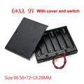 AA Battery Holder 1–4 Slot DIY Case with Leads | HUXUAN Battery Holder Case Babs A5