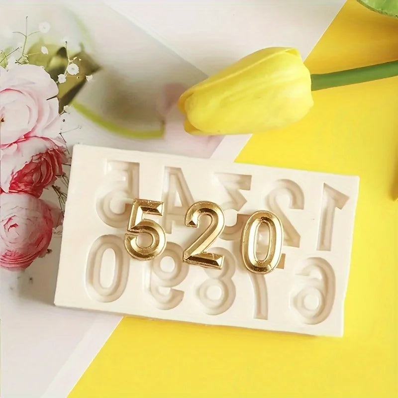 Capital Letter & Number Fondant Silicone Mold Set | Cake Decor Fondant Silicone Mold Babs