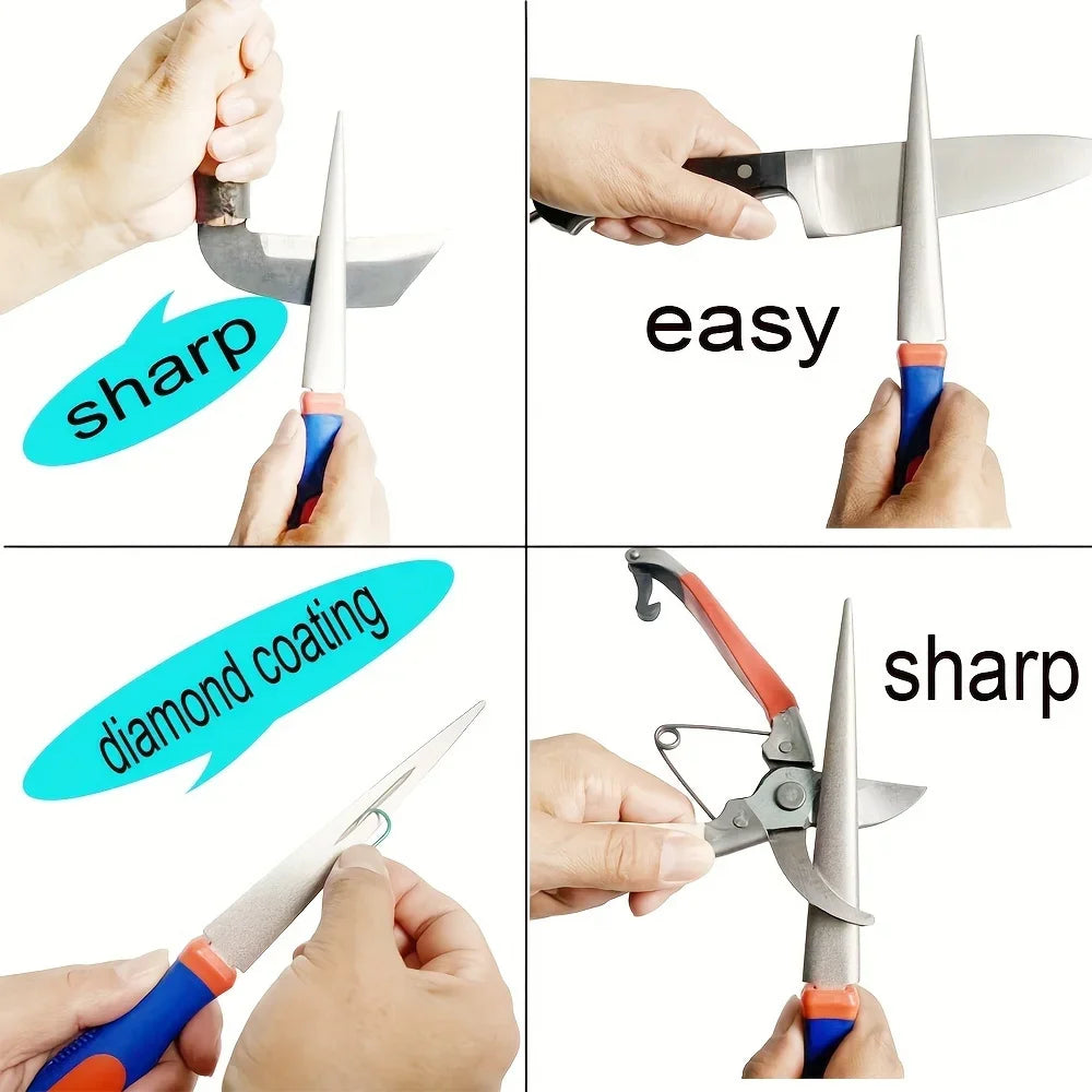 2-in-1 Diamond Sharpening Stone – Knives, Scissors & Garden Tools Diamond Sharpening Stone Babs