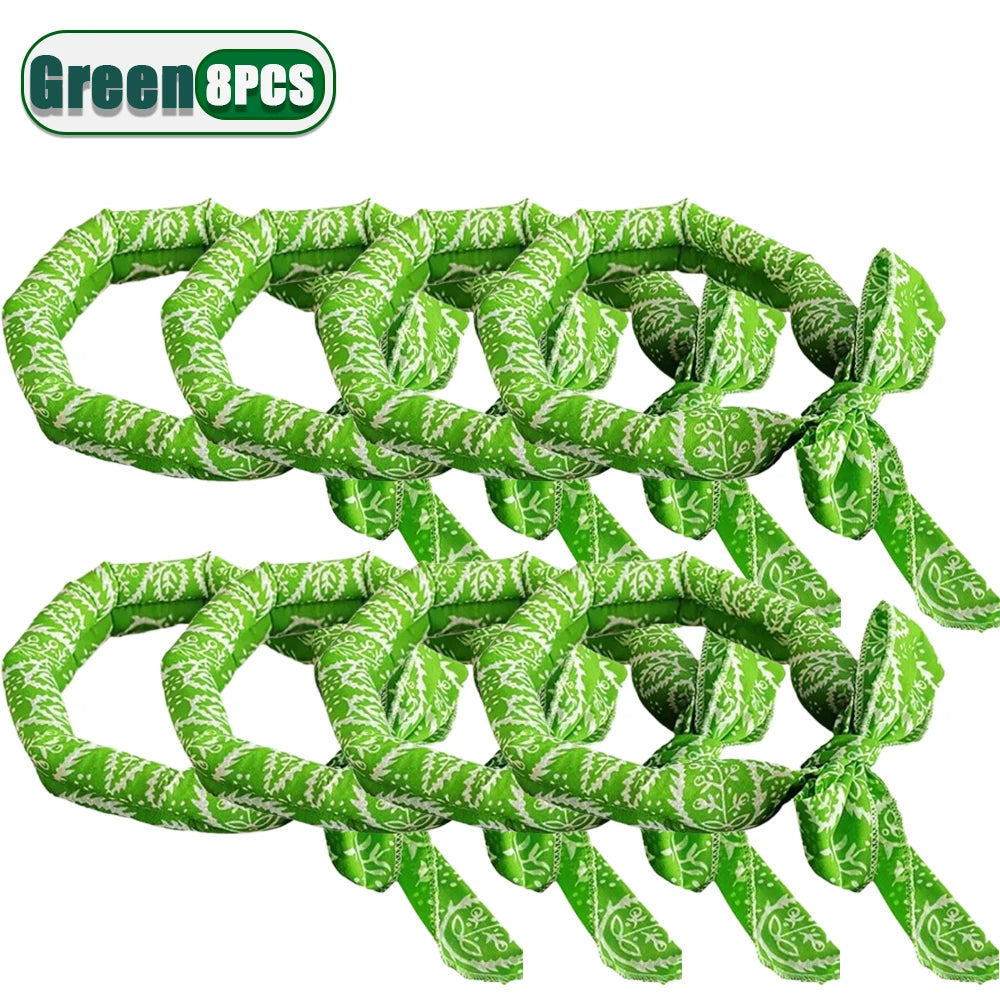 Pet Cooling Bandana for Dogs & Cats – Ice Bead Scarf 2-Pack