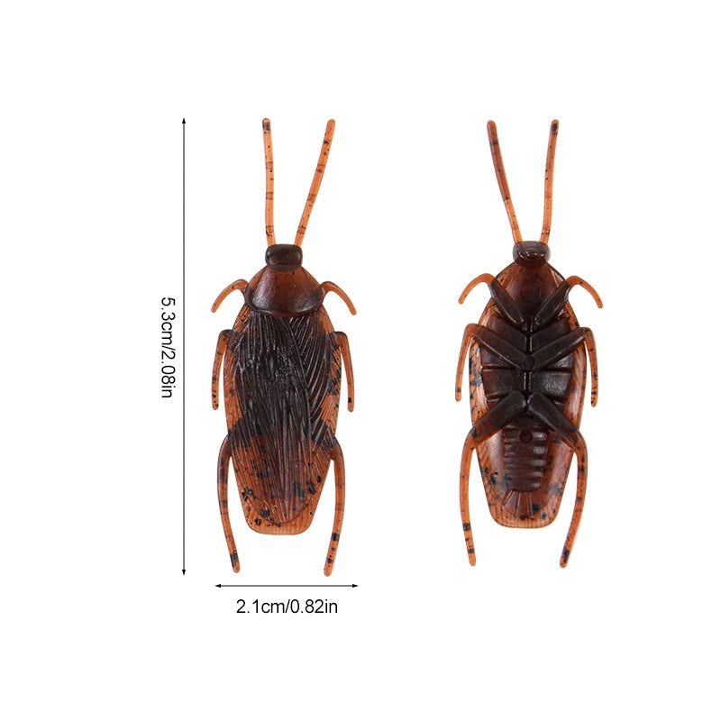 Realistic Fake Cockroach Prank Props 10-100Pcs Plastic Bug Toys Novelty Prank Toy Babs