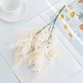 Artificial Silk Pine Cypress Leaves – DIY Wedding & Home Décor Artificial Greenery Sprigs Babs Milky White 1 pc