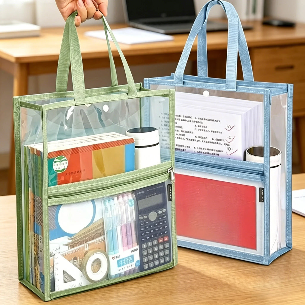 Transparent A4 File Bag – Waterproof Zipper Document Organizer Document Organizer Bag Babs