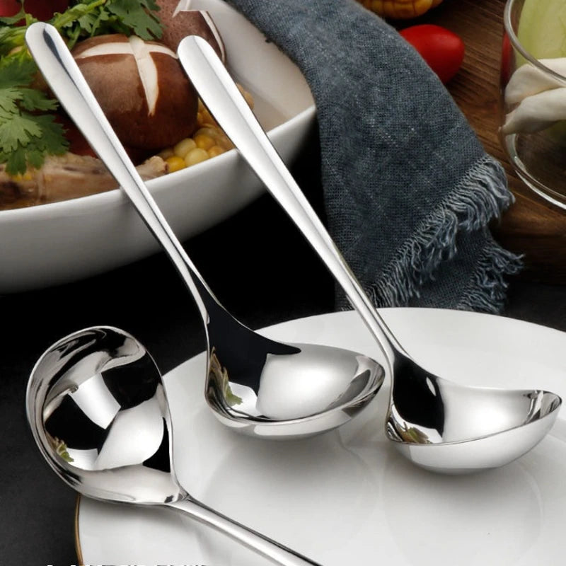 Stainless Steel Soup Spoon – Deep Bowl & Ergonomic Handle Kitchen Soup Spoon Babs
