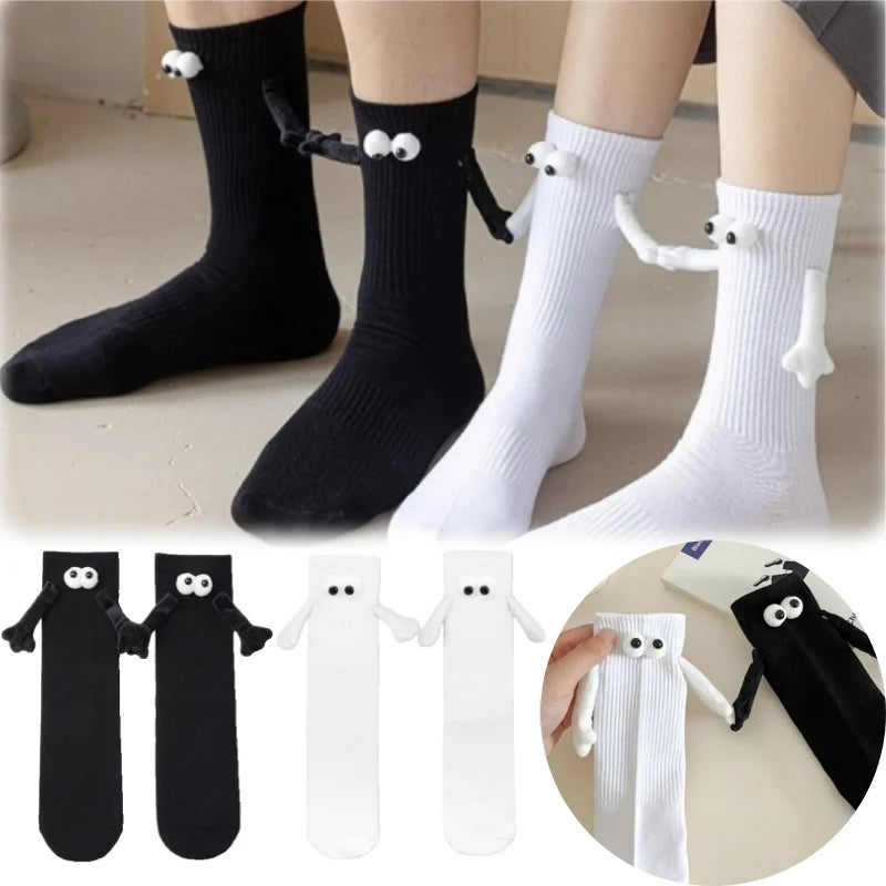Magnetic Holding Hands Socks – Funny Novelty Couple Gift Novelty Socks Babs