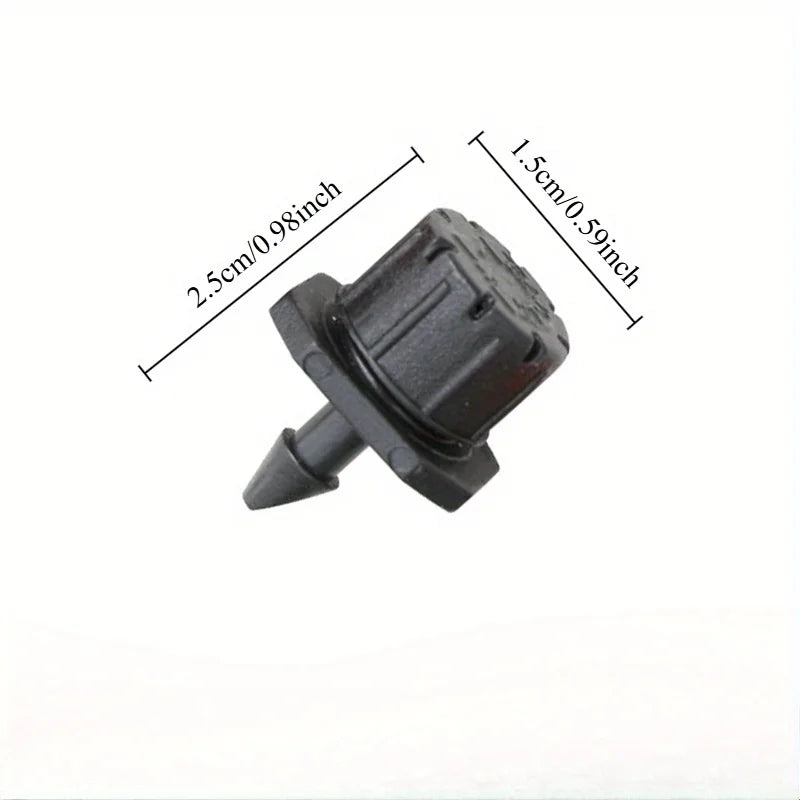 50pcs 1/4" Adjustable Micro Drip Irrigation Sprinklers Drip Irrigation Sprinklers Babs