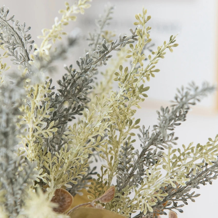 Artificial Lavender Wheat Bouquet – Faux Flower Home Decor Artificial Flower Bouquet Babs