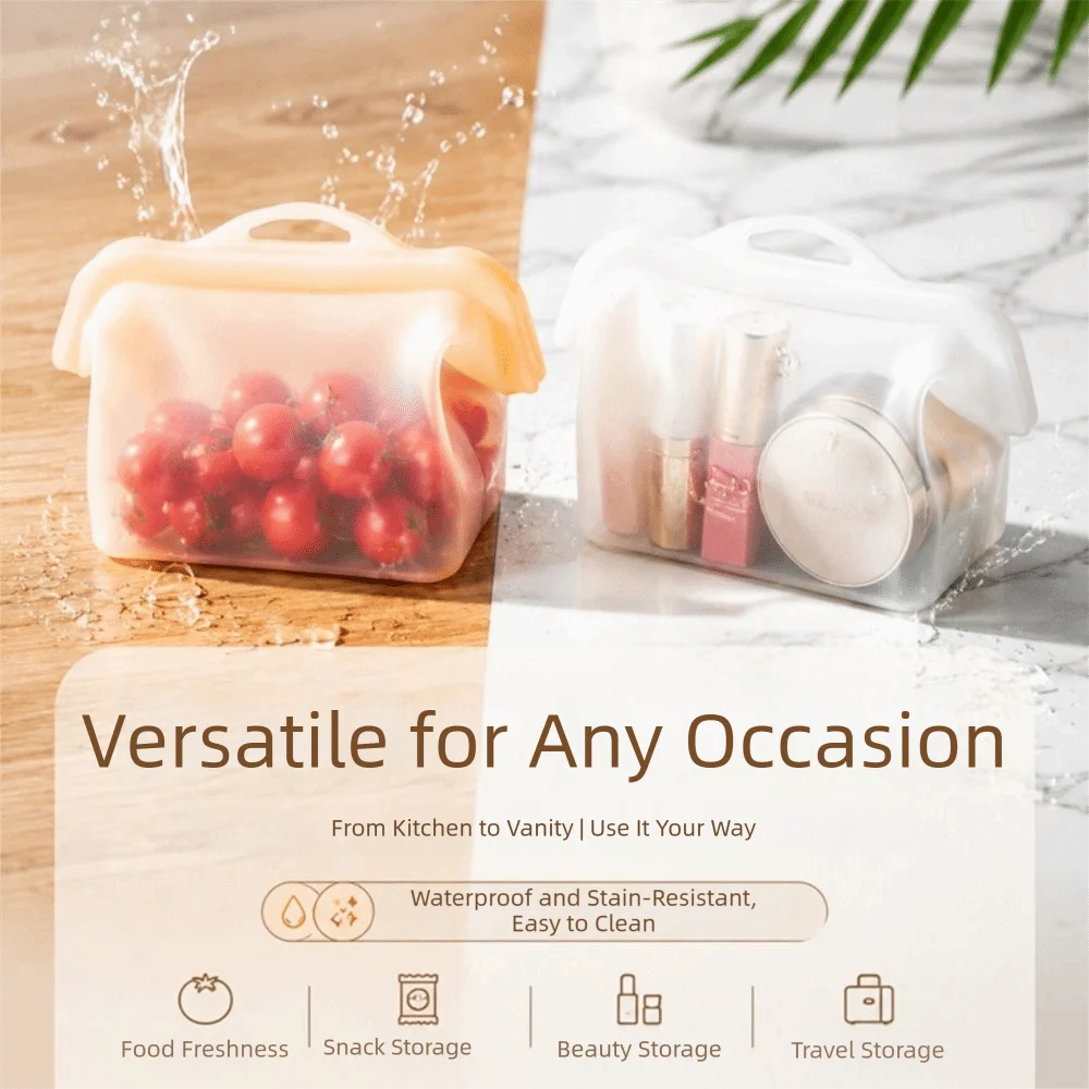 Leak-Proof Silicone Food Storage Bags – Reusable & BPA-Free Silicone Food Storage Bag Babs