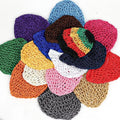 Knitted Mesh Hair Net Cap – Lattice Hair Wrap for Styling Mesh Hair Net Cap Babs red