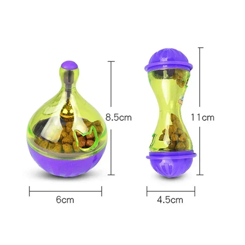 Interactive Cat Treat Ball Tumbler Slow Feeder Toy Cat Treat Feeder Toy Babs