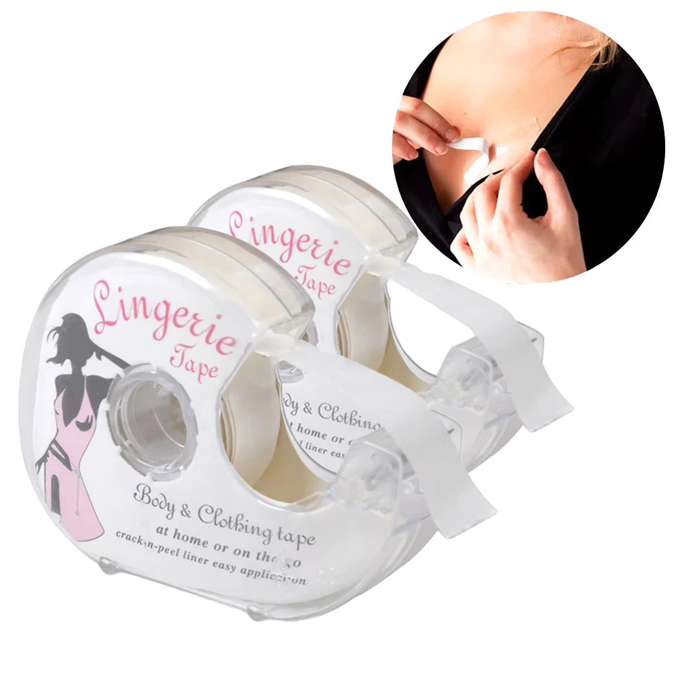 2-Pack Double-Sided Body Tape – Invisible Lingerie & Fabric Tape Lingerie Body Tape Babs