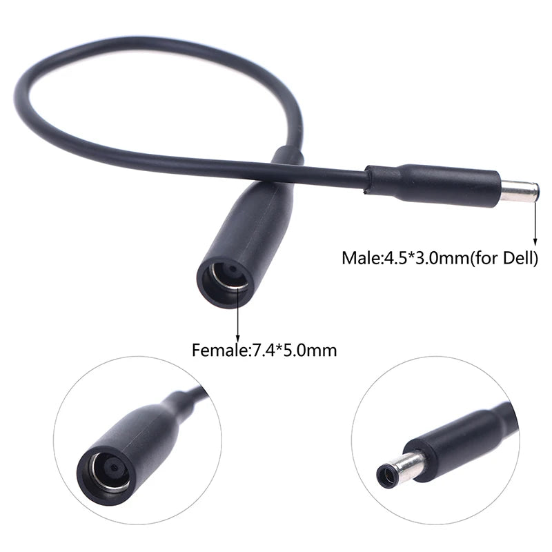DC Power Adapter Cable 7.4×5.0mm Female to 4.5×3.0mm Male DC Cable Adapter Babs one size