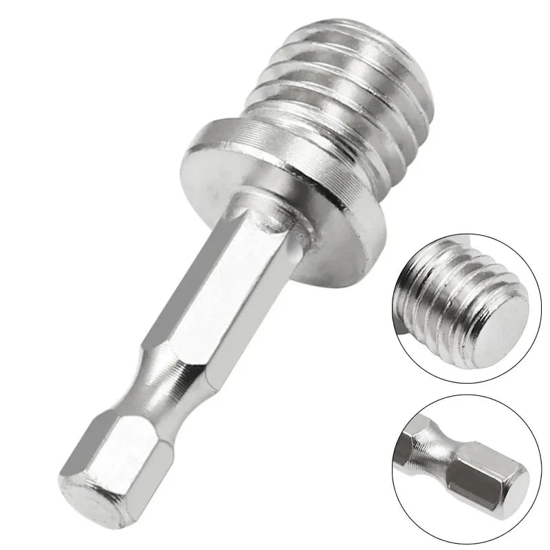 1/4" Hex Shank M14 Drill Adapter for Angle Grinder – 10 Pack Drill Adapter Babs
