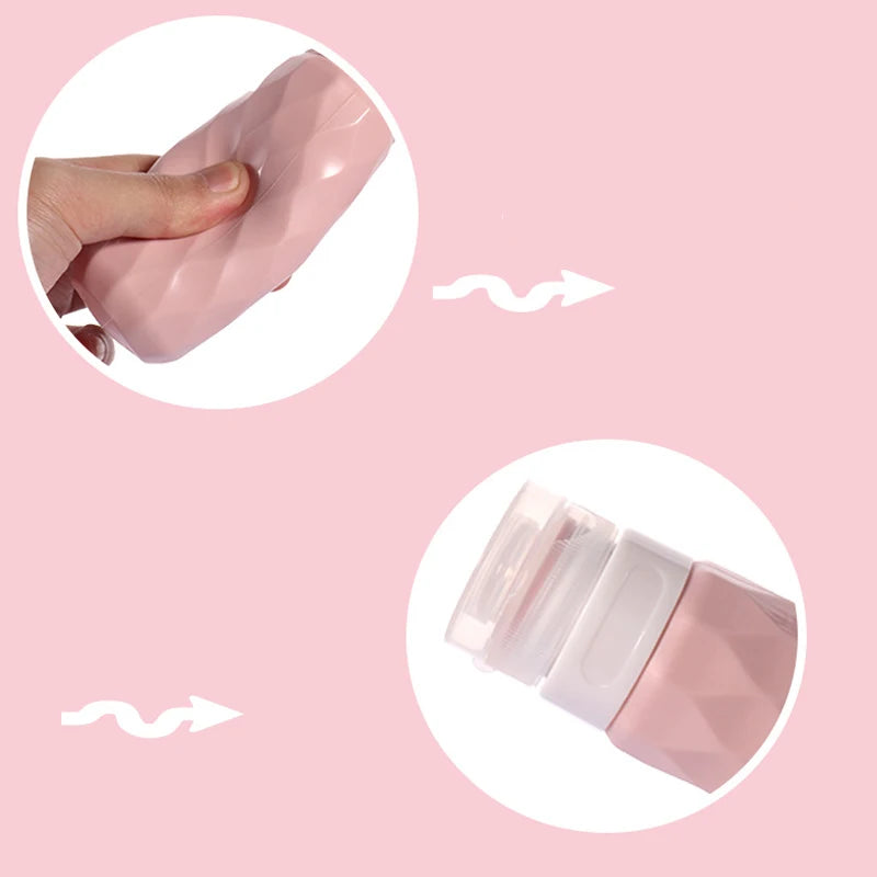 4-Pack 90ml Refillable Silicone Travel Squeeze Bottles Set Travel Bottle Set Babs