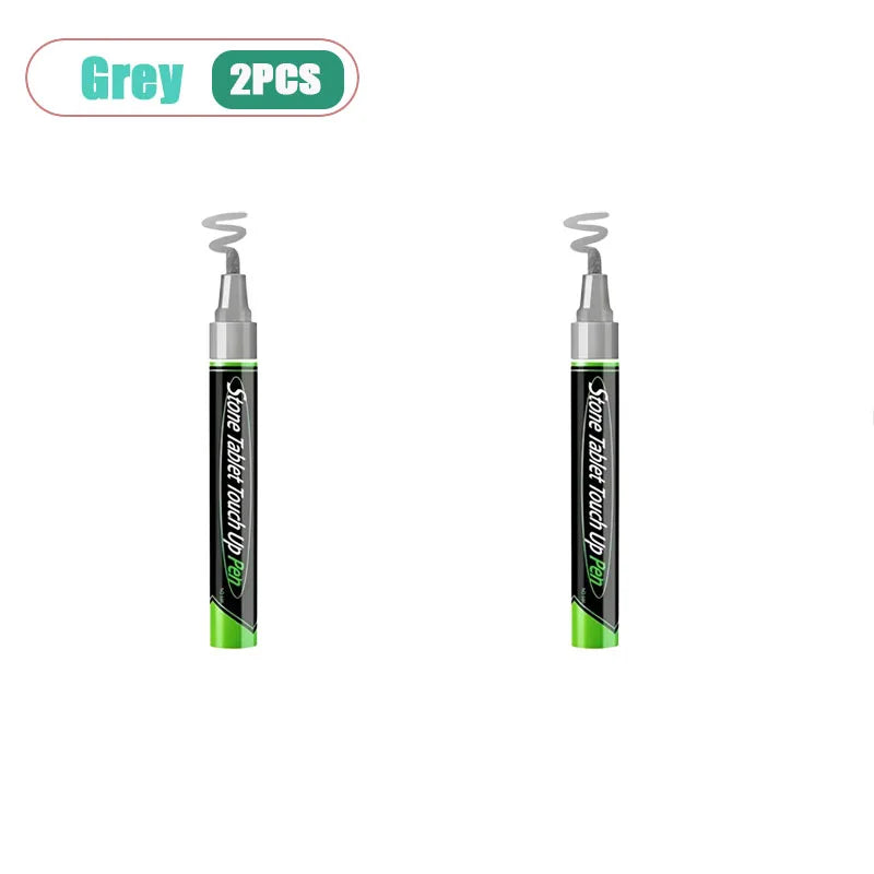 Waterproof Stone Tombstone Touch-Up Paint Marker – 12 Colors Paint Touch-Up Marker Babs Grey-2pcs