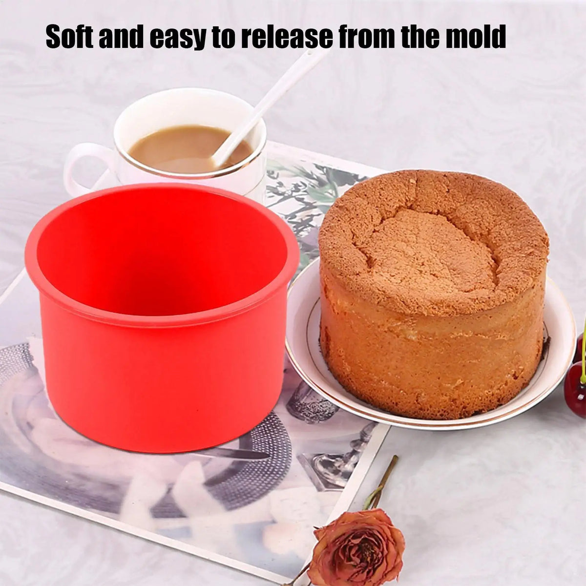 Round Silicone Cake Mold – 4 & 6 Inch Mousse Baking Pan Silicone Cake Mold Babs