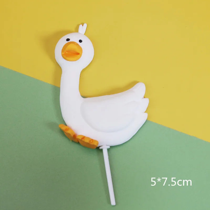 Farm Animal Cake Toppers – Lambs, Ponies, Piglets & More Cake Topper Set Babs WHITE