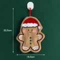 Christmas Coral Fleece Hand Towels – Festive Holiday Set Holiday Hand Towels Babs Gingerbread Man