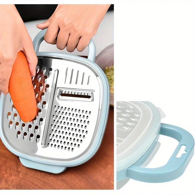 Cheese Grater Set with Container, Lid & Peeler | Kitchen Kit Kitchen Grater Set Babs