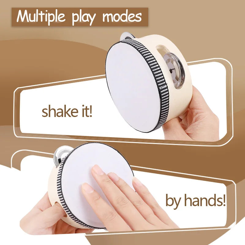 6-Pack Tambourine Hand Drums – Wedding & Party Favors Party Tambourine Set Babs