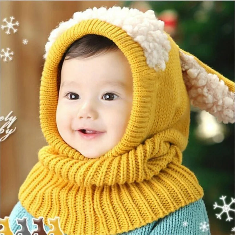 Cute Baby Knit Hat – Warm Winter Cap for Ages 6–36 Months Baby Knit Hat Babs yellow