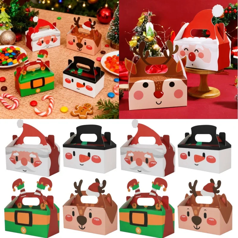 Christmas Square Gift Boxes – Collapsible Holiday Packaging Holiday Gift Boxes Babs