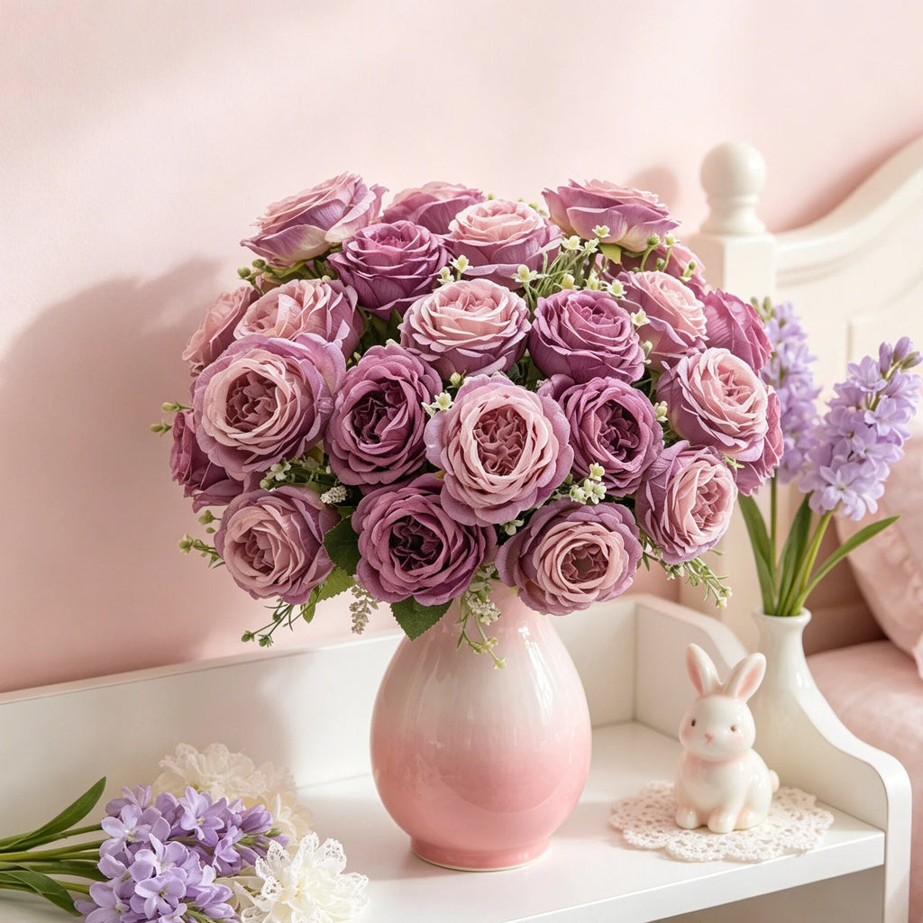 Silk Peony Artificial Flowers for Wedding & Home Décor Artificial Silk Flowers Babs
