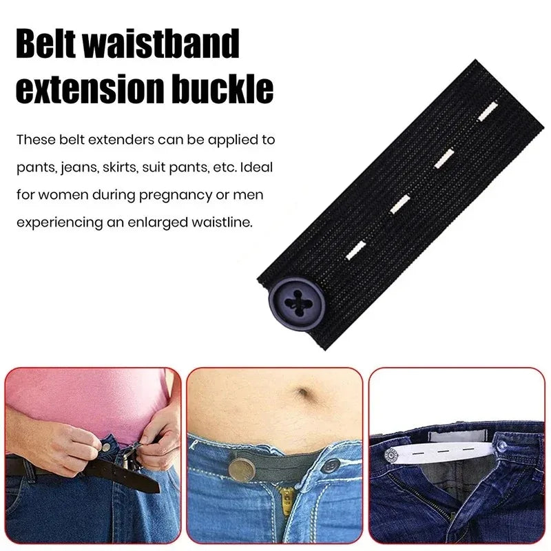 4pcs Elastic Waistband Button Extender – Maternity & Jeans Waistband Button Extender Babs