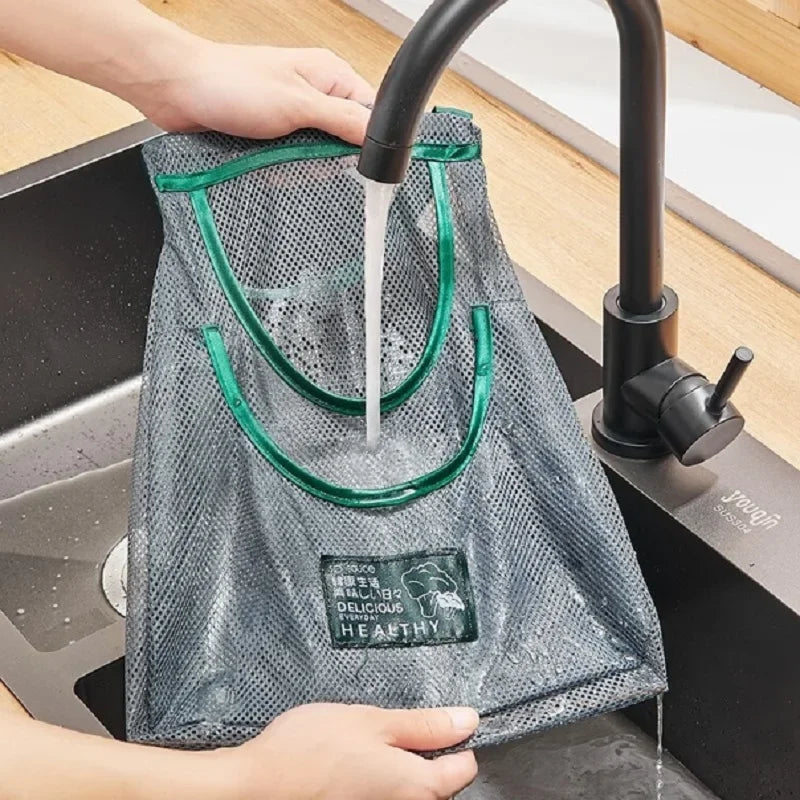 Kitchen Hanging Mesh Bag – Reusable Fruit & Vegetable Storage Net Produce Storage Bag Babs