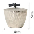 Luxury Aluminum Storage Box | Modern Home & Office Organizer Decorative Storage Box Babs Style A-14X14X15CM