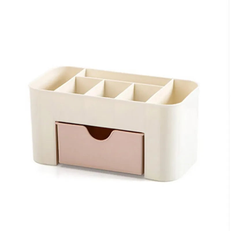 Makeup & Jewelry Storage Box with Drawer Organizer Makeup Storage Organizer Babs Pink