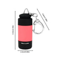 LED Mini USB Rechargeable Keychain Flashlight – Waterproof Keychain Flashlight Babs Red