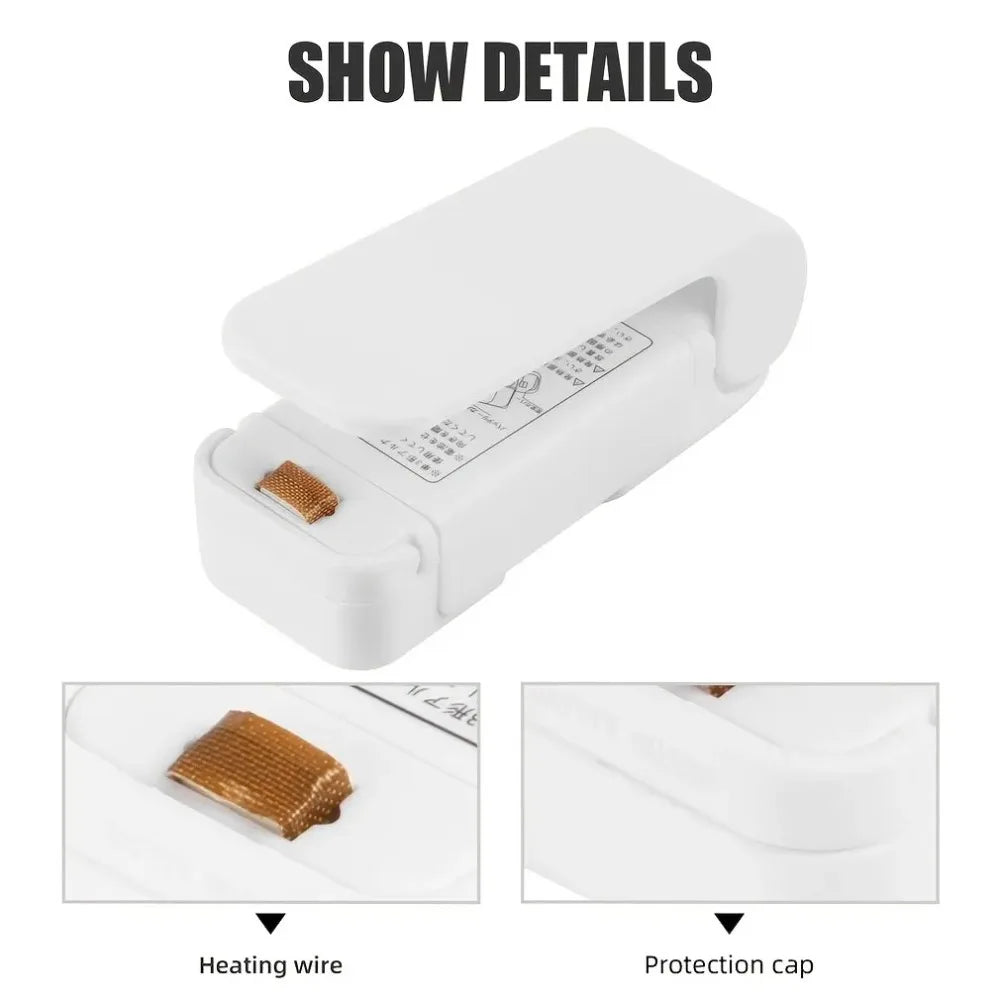 Mini Handheld Heat Sealer – Portable Battery-Powered Bag Sealer Handheld Bag Sealer Babs