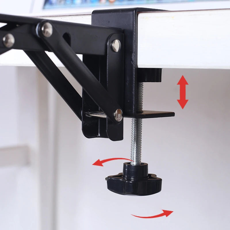 No-Drill Foldable Desktop Extension Bracket – Keyboard Shelf Pair Desk Extension Bracket Babs