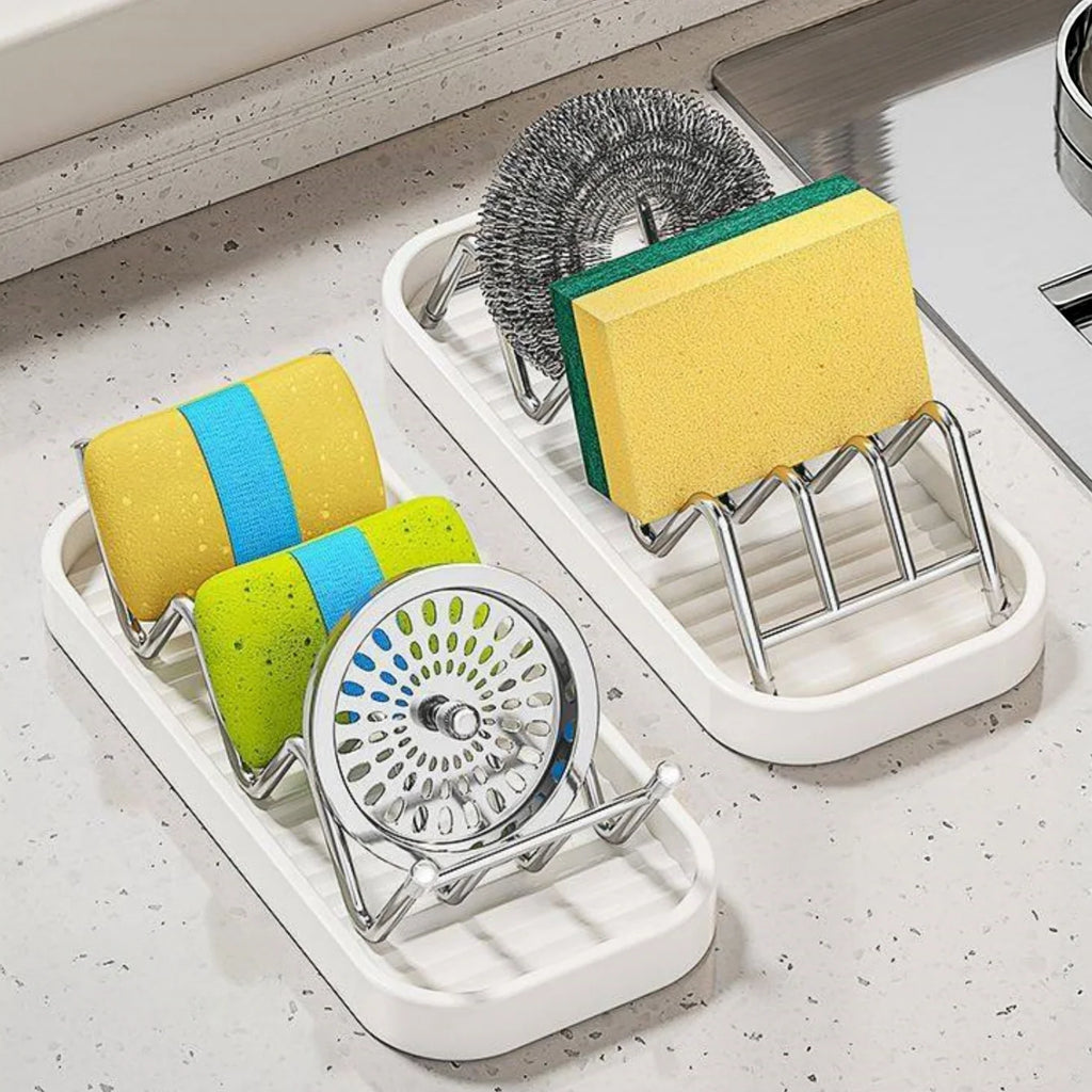 Wavy Stainless Steel Soap Dish with Removable Drip Tray Soap Dish Babs