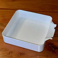 Washing Machine Drip Tray – Catches Water & Lint, Floor Protection Washing Machine Tray Babs WHITE