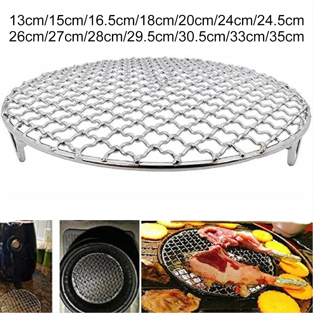 Stainless Steel Round BBQ Grill & Cooling Rack with Legs BBQ Cooling Rack Babs