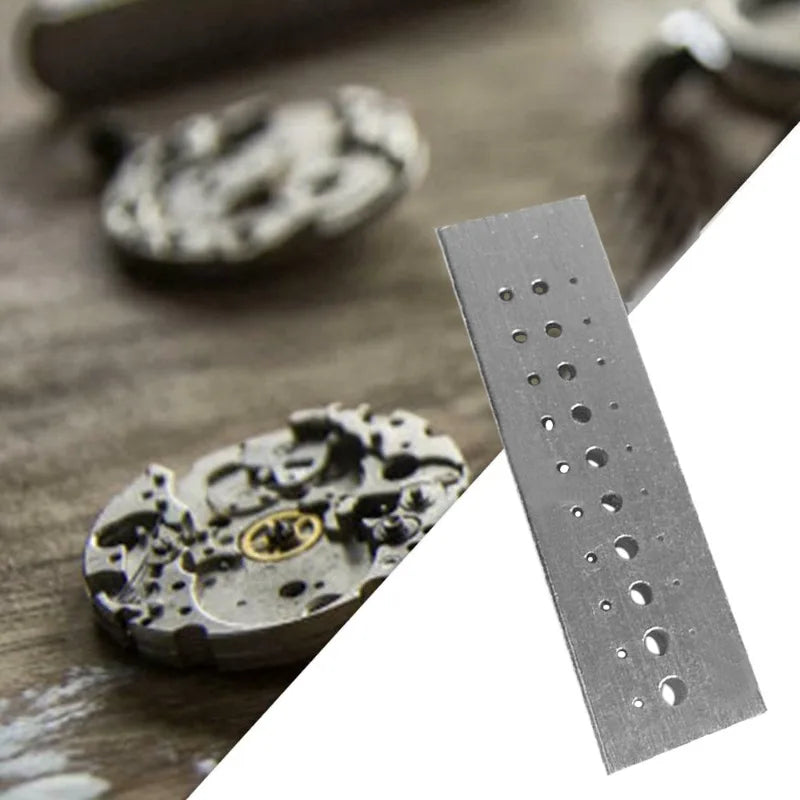 30-Hole Stainless Steel Punch Block Riveting Stake Jeweler Tool Jewelry Repair Tool Babs