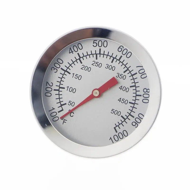 BBQ Smoker Grill Thermometer Gauge 50–500°C Steel BBQ Thermometer Gauge Babs Silver