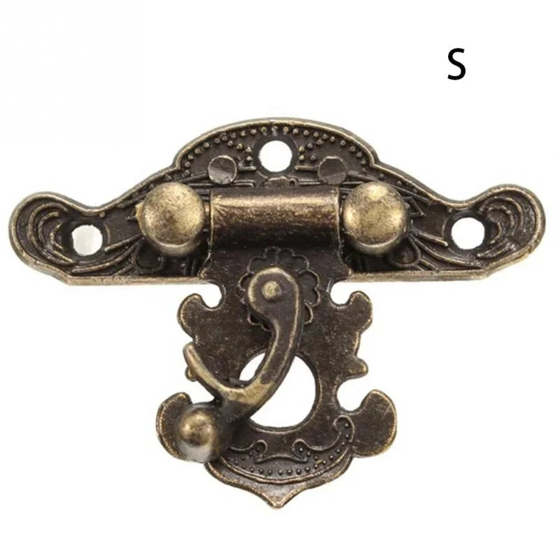 5pcs Antique Bronze Decorative Latch Hasp Lock for Wooden Jewelry Box Decorative Latch Hasp Babs S 5pcs