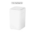 White Smart Sensor Trash Can 17L – Auto Inductive Wastebasket Smart Trash Can Babs 1 boxes of garbage